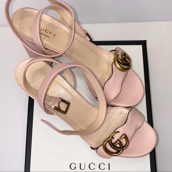 ($750) Gucci GG pink platform heels - Picture 4 of 6